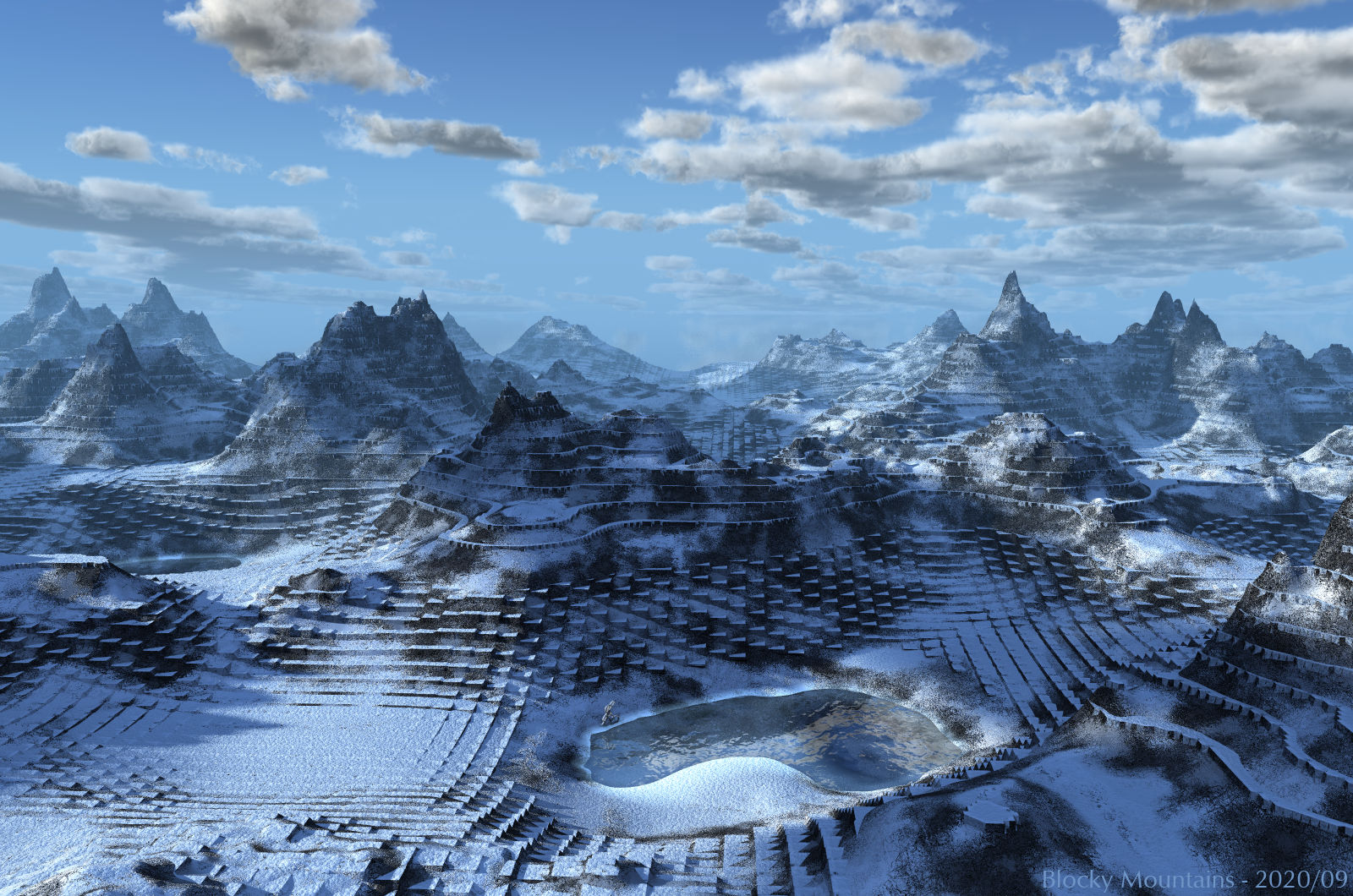 Blocky Mountains