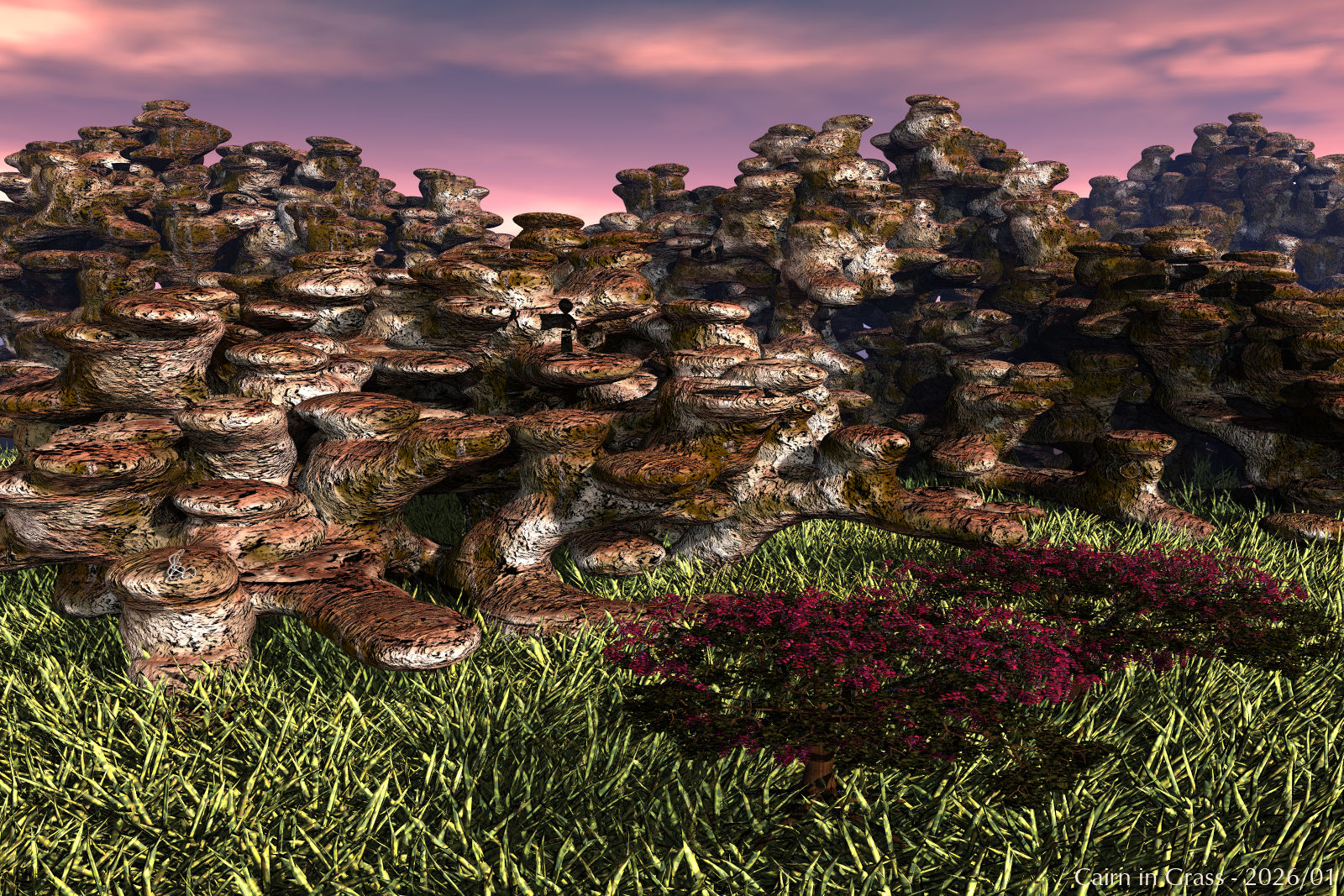 Cairn in Grass