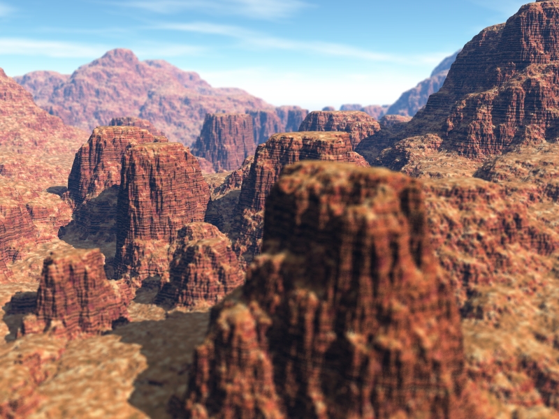Canyon with DOF