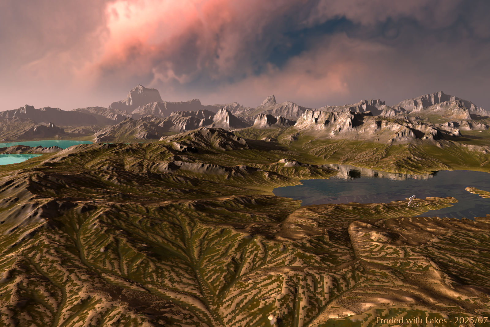 Eroded with Lakes