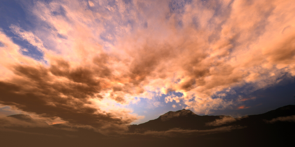 Sunset over Simplon (Bryce 7 pro)