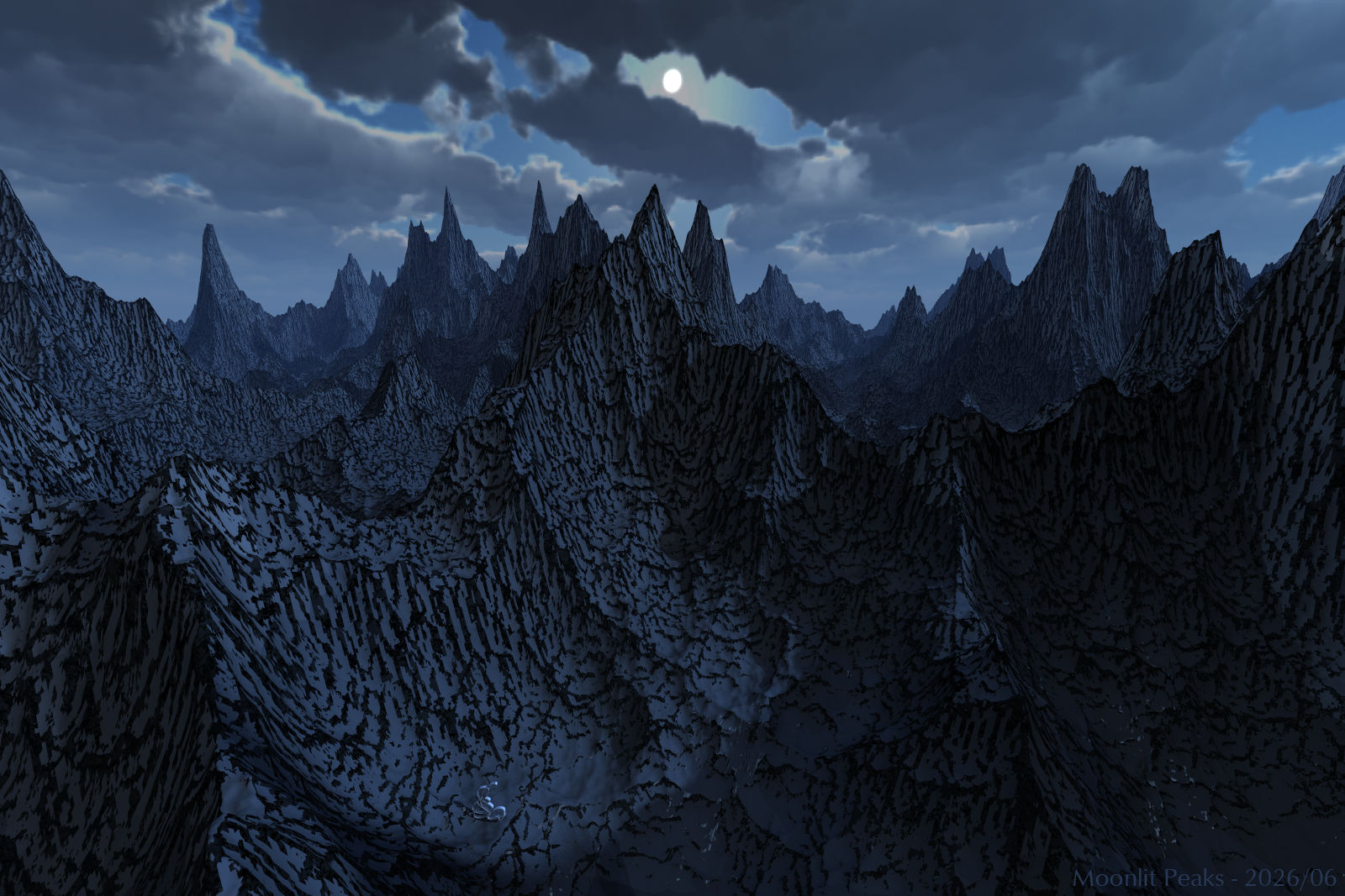 Moonlit Peaks