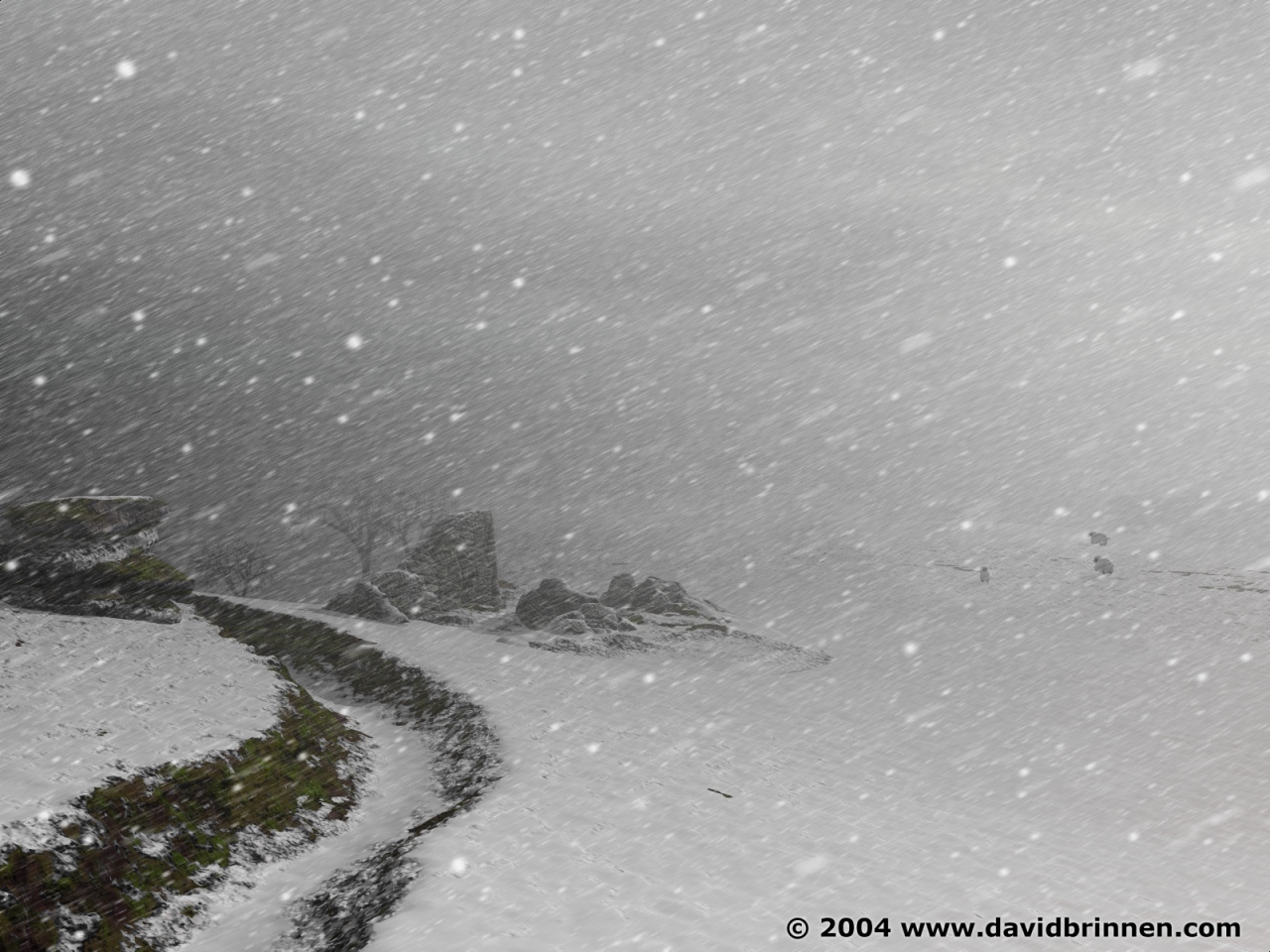 Derbyshire in the snow