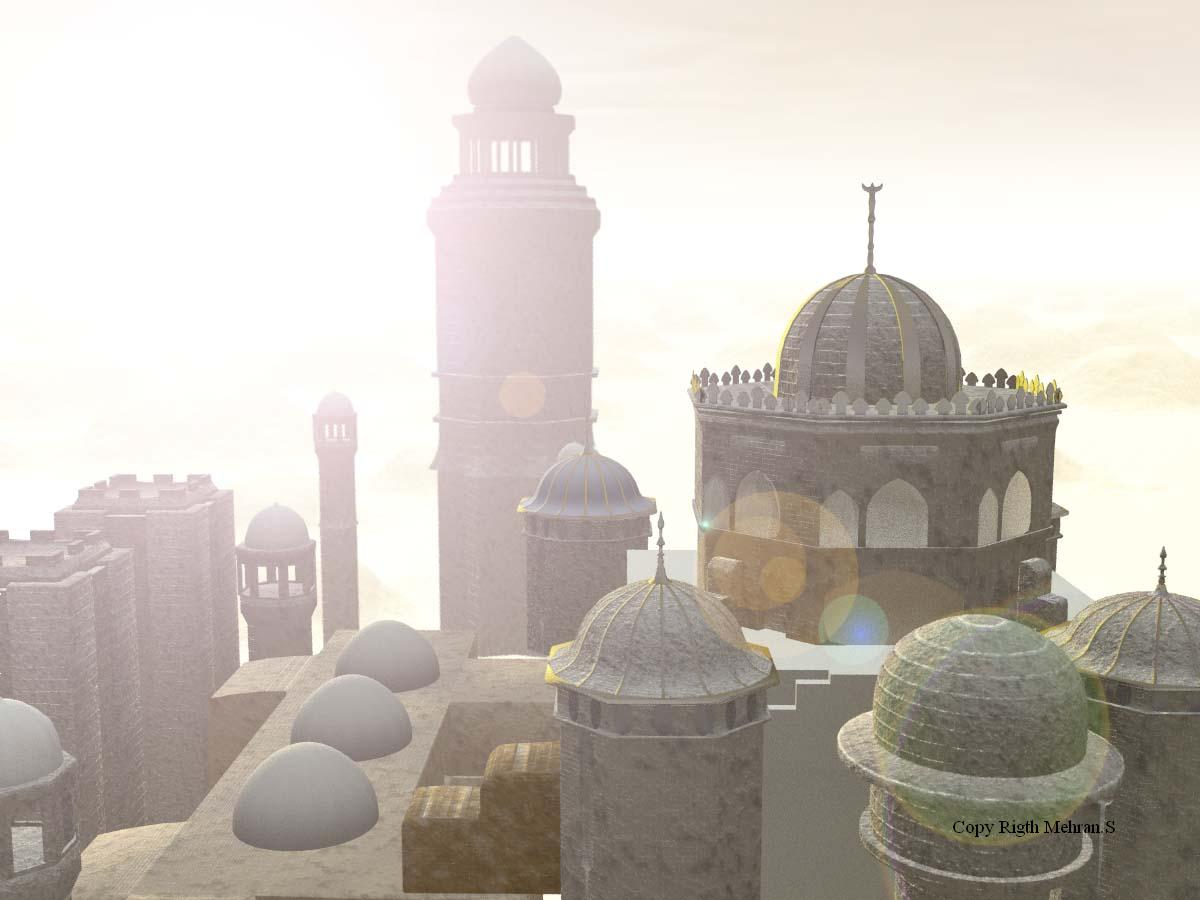 Sun rise from East