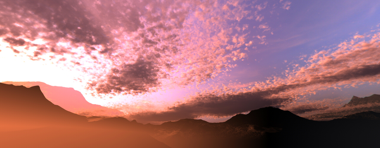 Sunrise over Simplon (Bryce 7 pro)