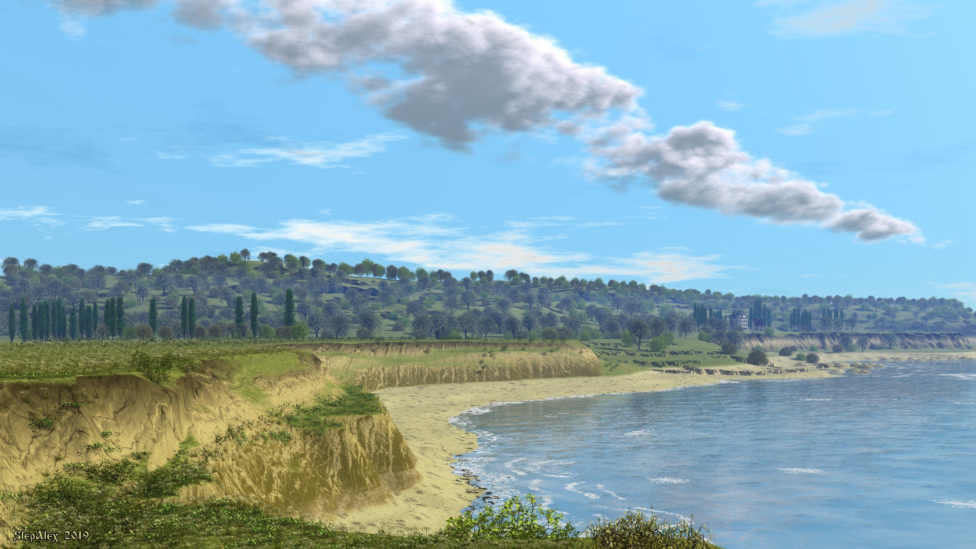 Steep shores