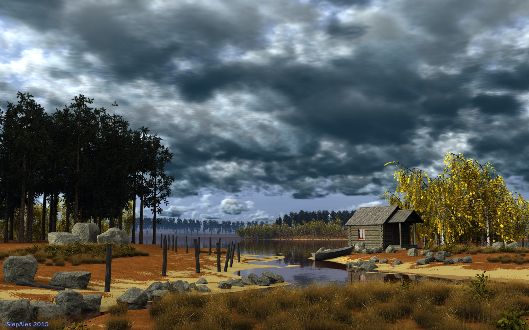In the autumn on Ladoga