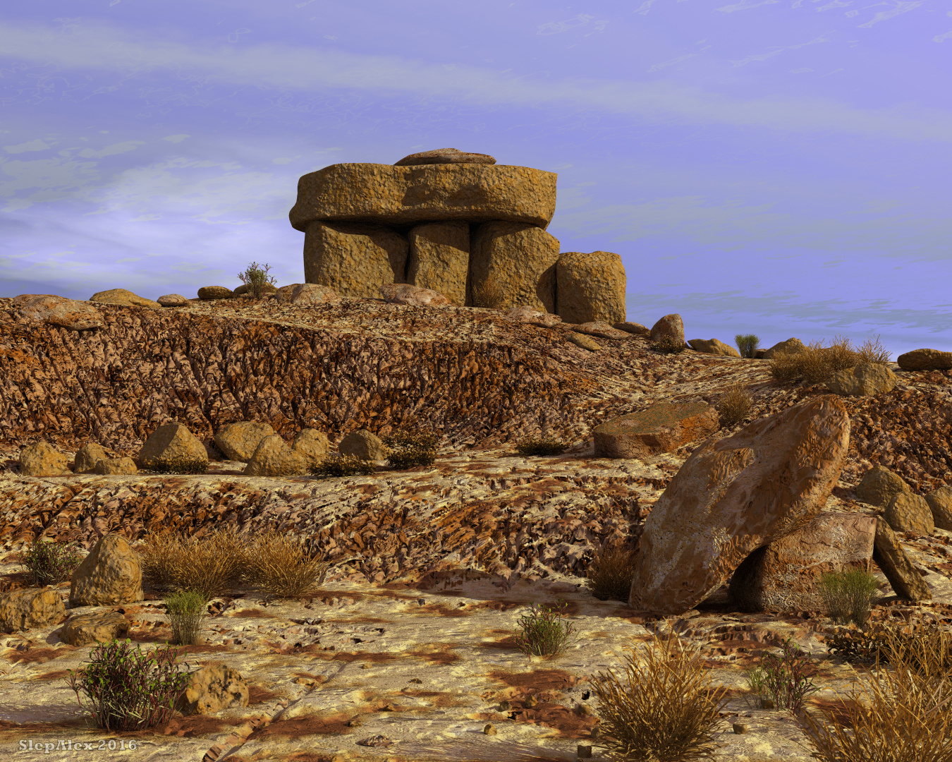 Stones in the desert