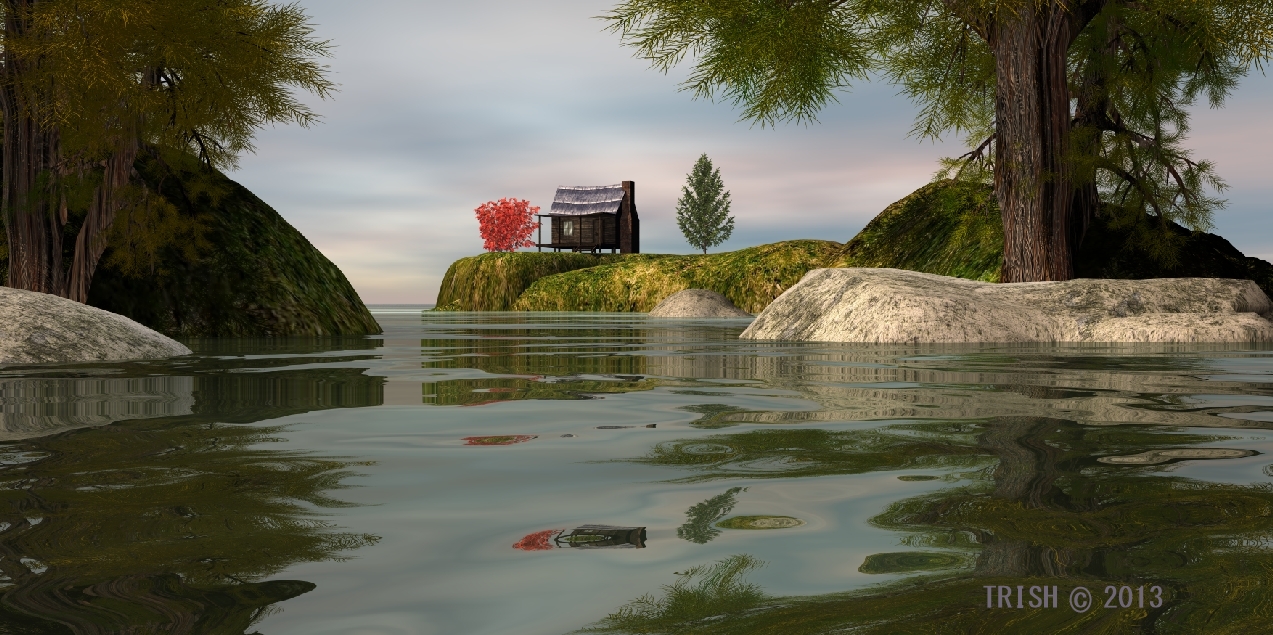 cabin on the lake