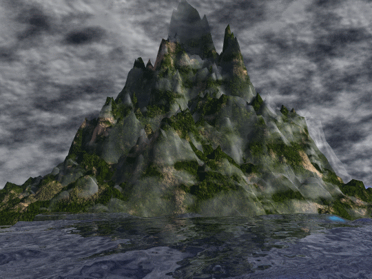 the island