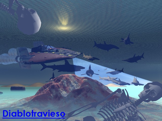 under the sea.