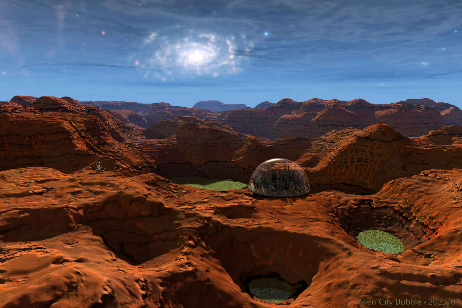 Alien City Bubble