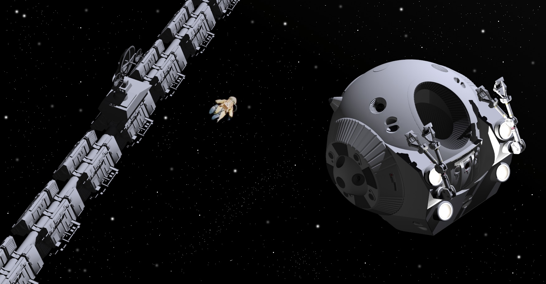 Escena de la película 2001 odisea en el espacio
