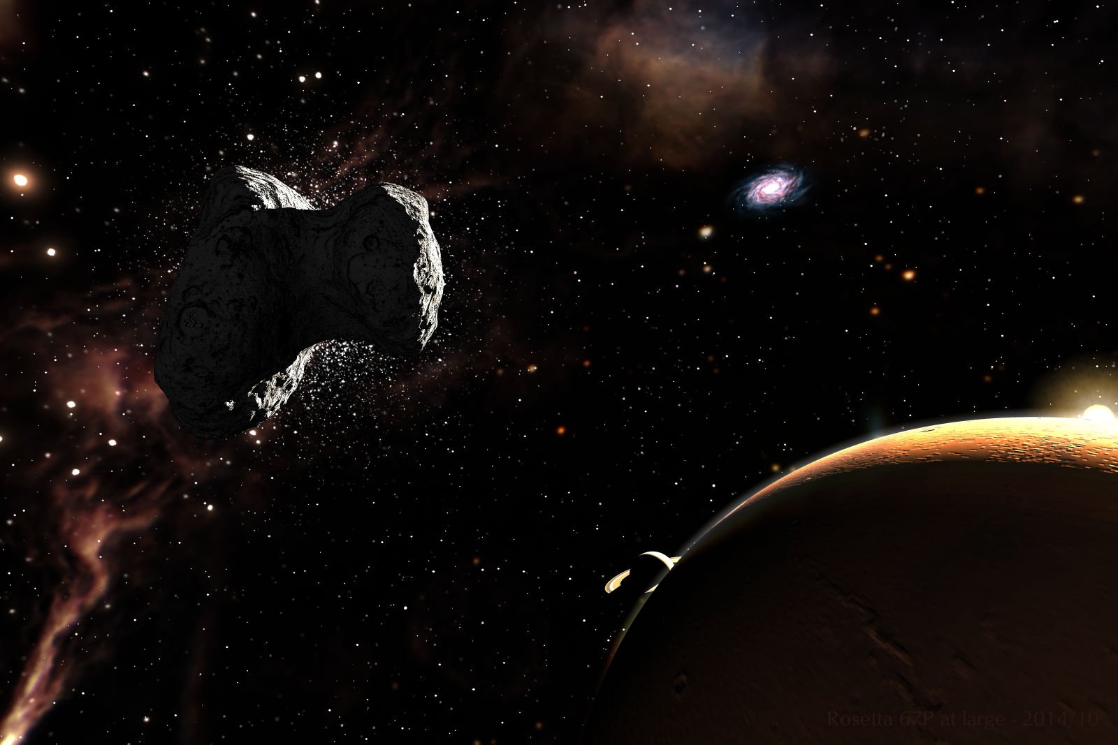 Rosetta 67P at large