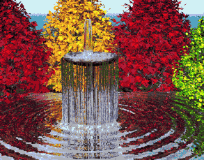 autumn fountain