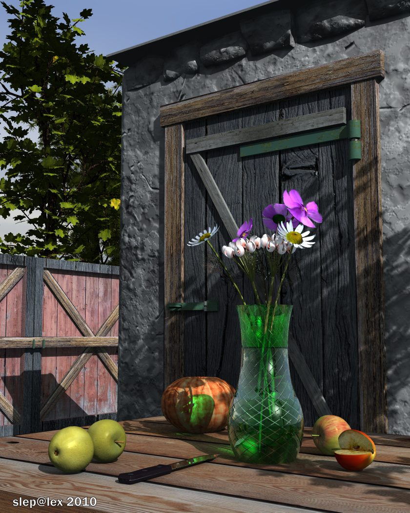 Still life with a pumpkin