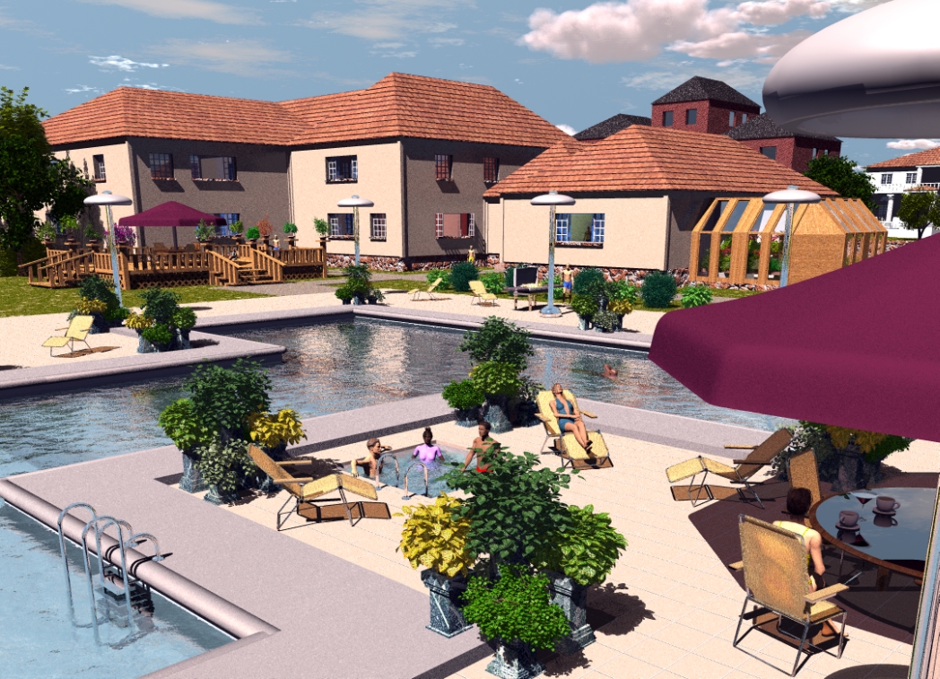 Afternoon by the Pool Revised
