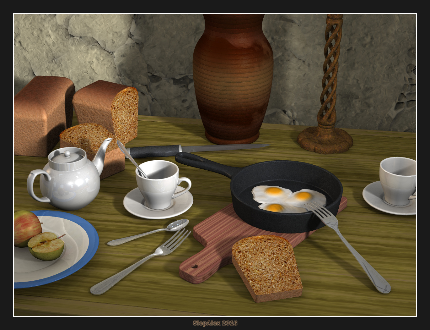 Fried eggs