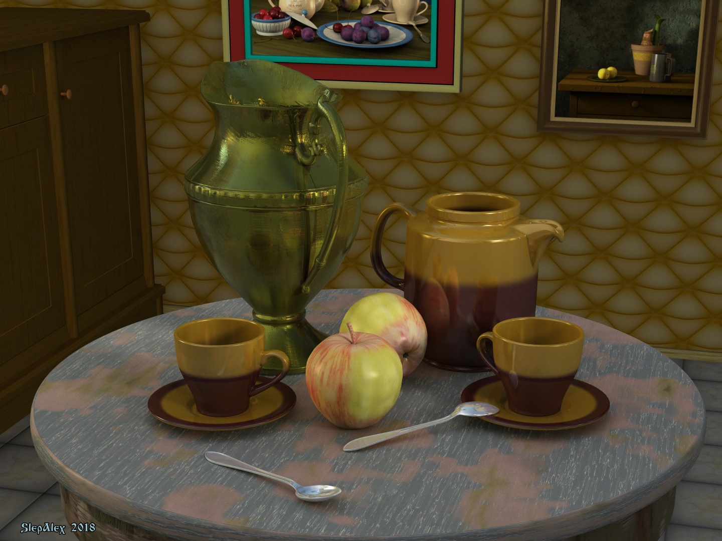 Still life with ceramics