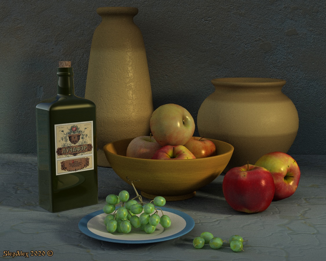 Apples and grapes