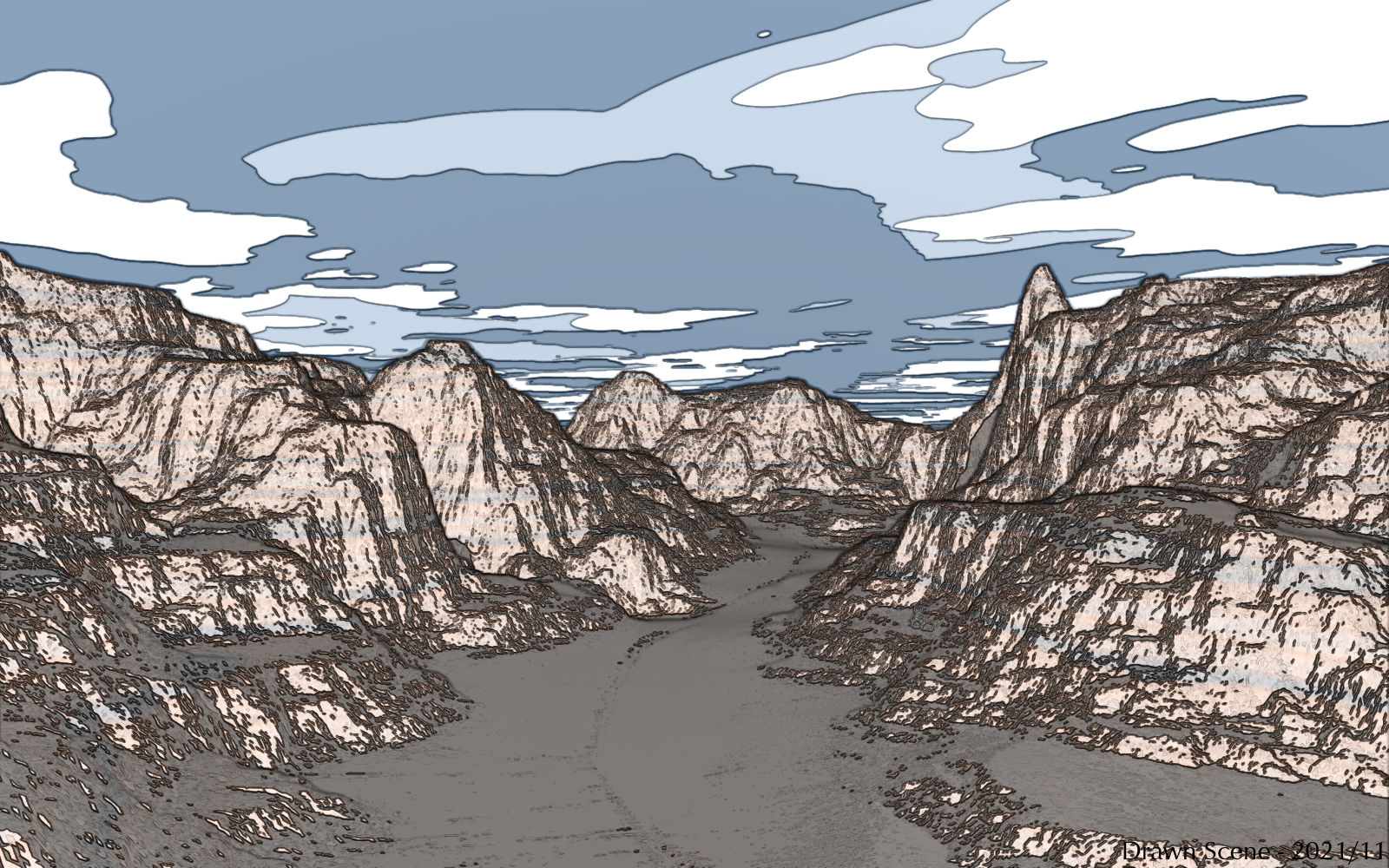 Drawn Scene