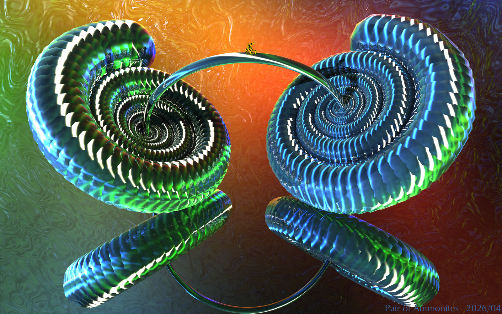 Pair of Ammonites