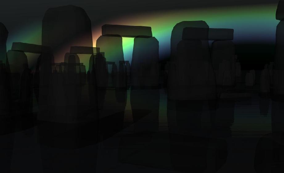 rainbow in the dark