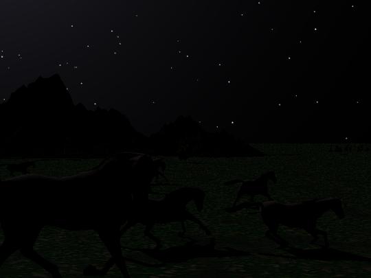 a night time run