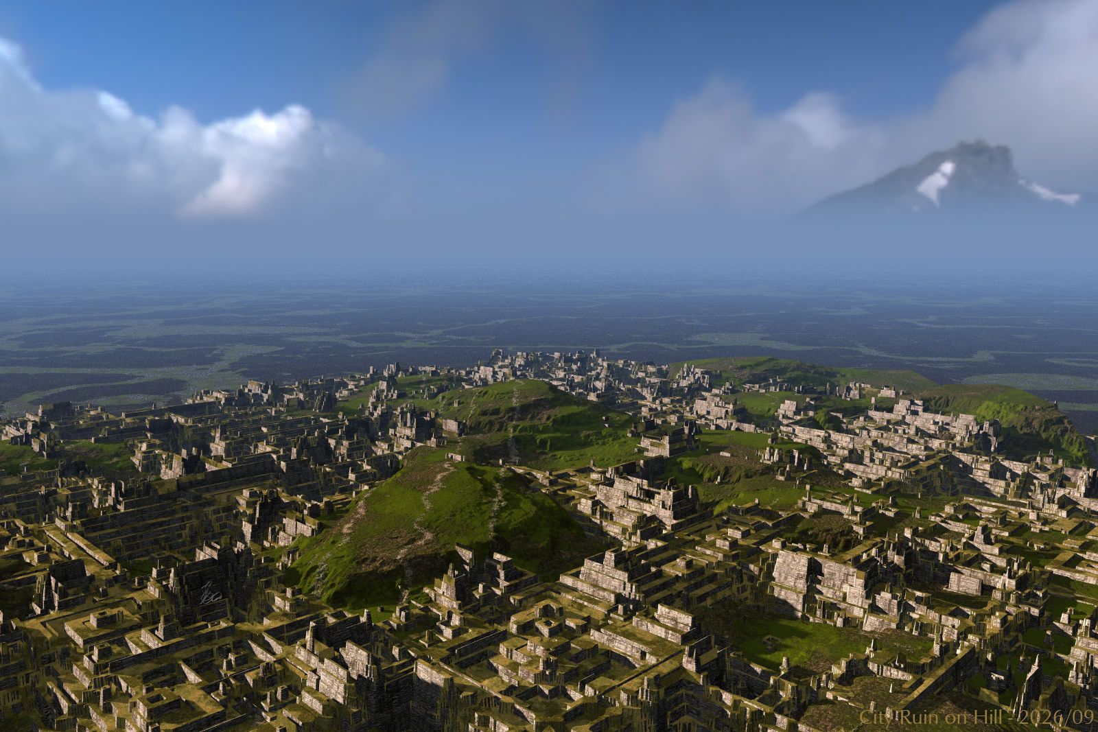 City Ruin on Hill