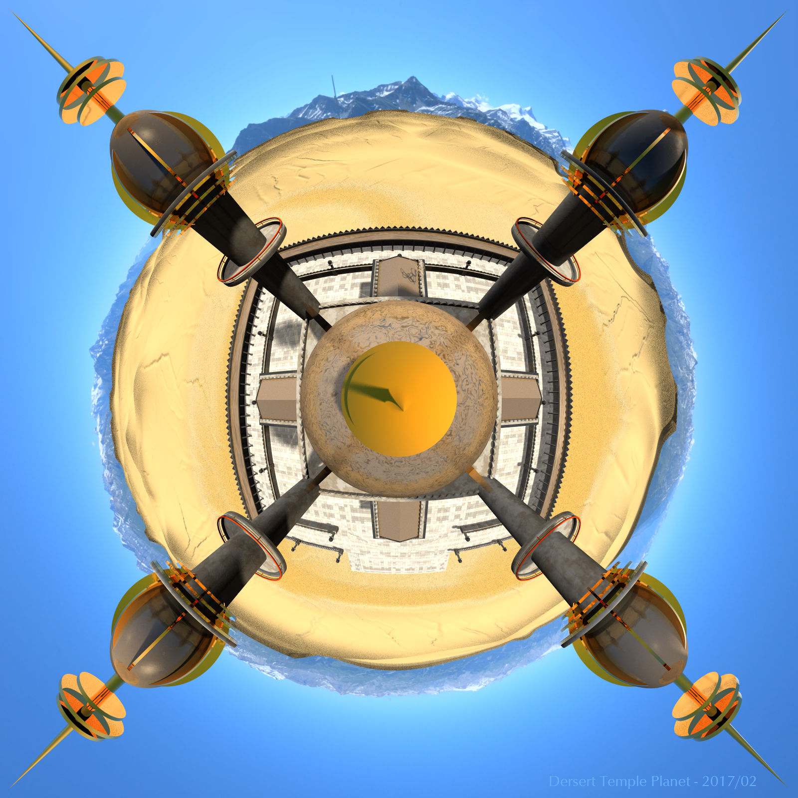 Desert Temple Planet