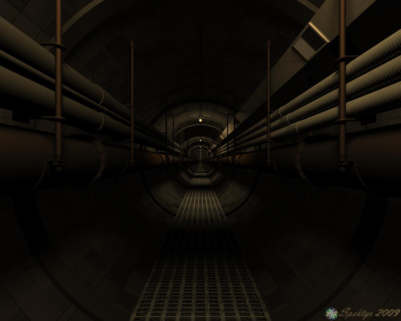 Dark Tunnel with Soft Shadows (Fixed)