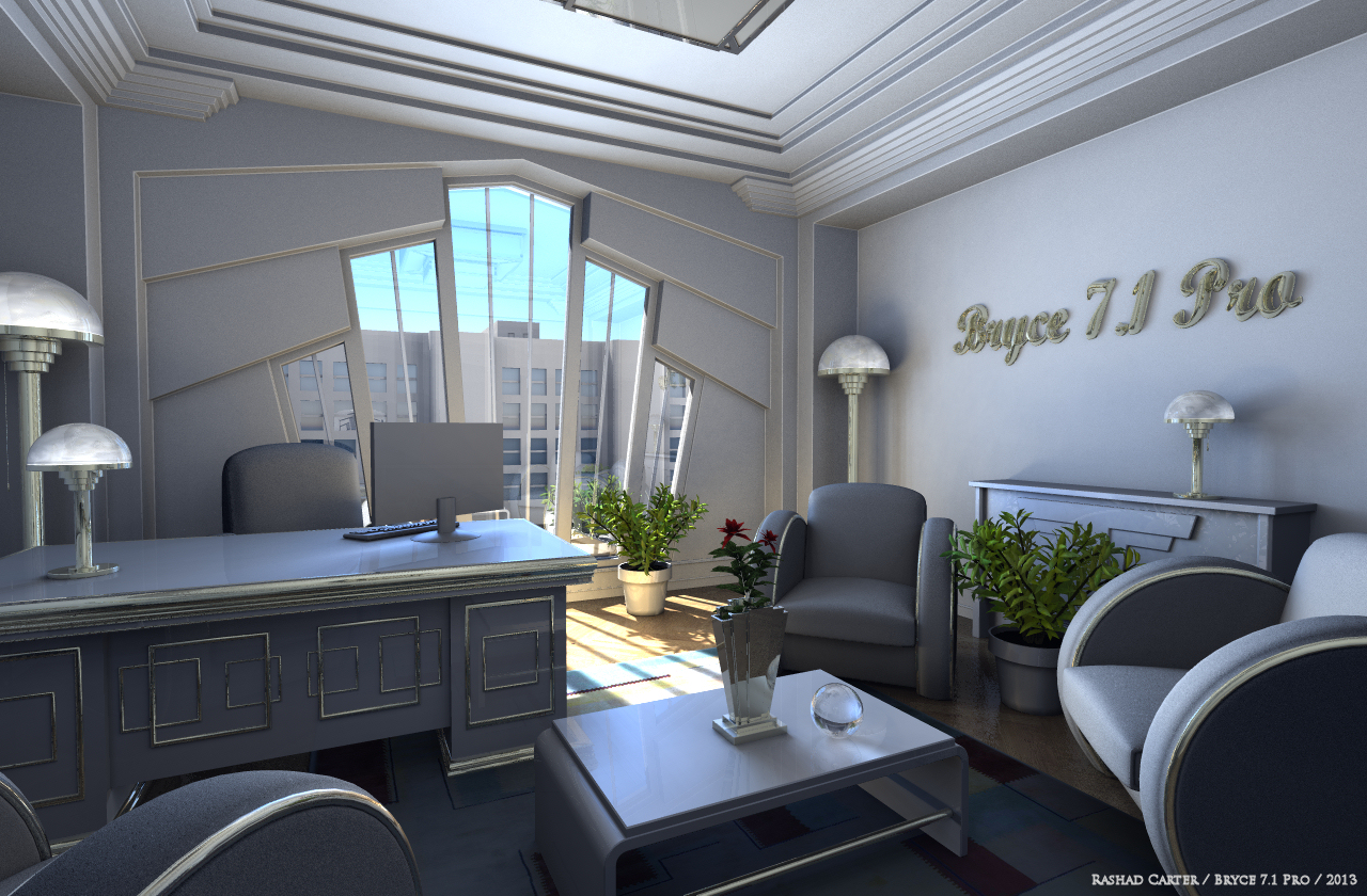 Deco Interior Scene White