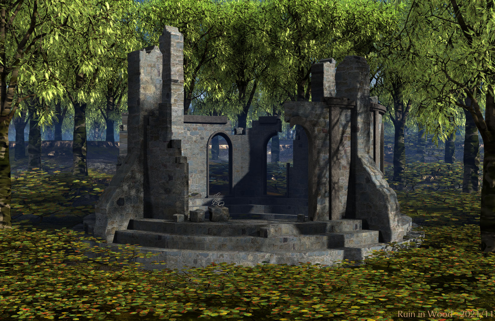 Ruin in Wood