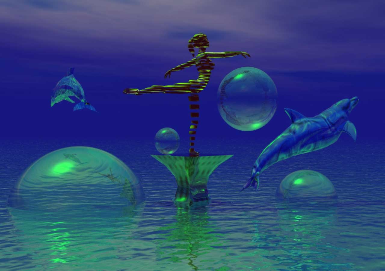 Mid Sea Dolphin Ballet