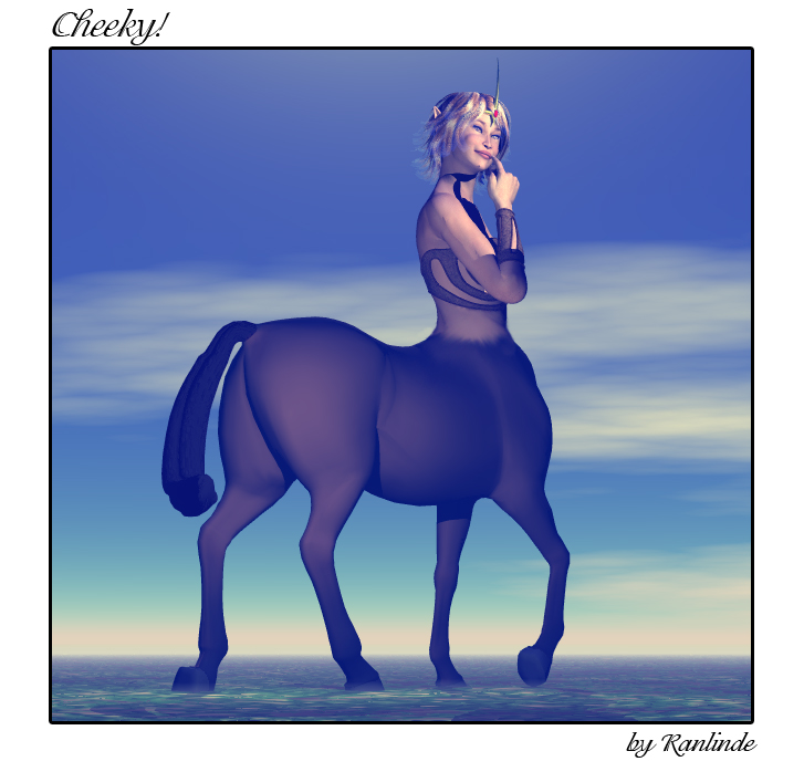 Cheeky! (female centaur)