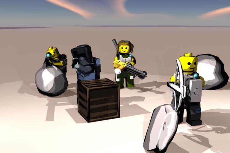 cel shaded minifigs