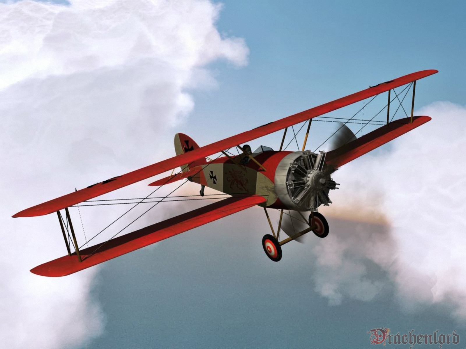 Biplane in the Sky