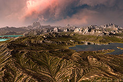 Eroded with Lakes