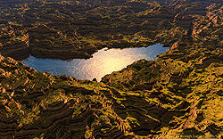 Lake in Rough Land