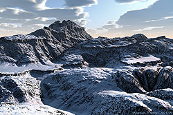 Mountain in Snow