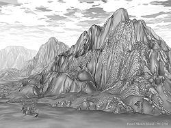 Pencil Sketch Island