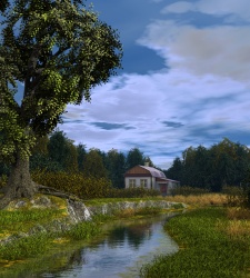 Near the creek