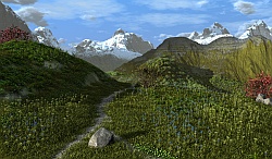 Mountain footpath