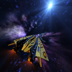 Space Ship scene 1
