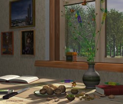 Still life with nuts