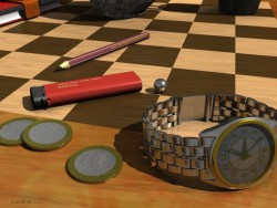 Watch, lighter, etc. (fragment)