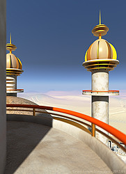 Desert Temple Tower View