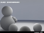 Gloomy Snow man