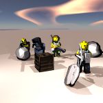 cel shaded minifigs