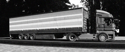 Curtain Sided Truck and Trailer.